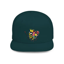 Load image into Gallery viewer, Bee King Flat Bill Snapback Hat - Trendy Adjustable Cap for Stylish Looks