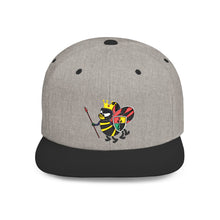 Load image into Gallery viewer, Bee King Flat Bill Snapback Hat - Trendy Adjustable Cap for Stylish Looks