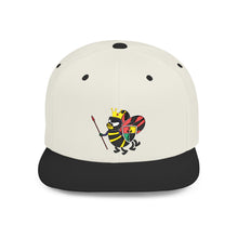 Load image into Gallery viewer, Bee King Flat Bill Snapback Hat - Trendy Adjustable Cap for Stylish Looks