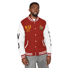 Load image into Gallery viewer, Red NUBEIN Letterman Jacket