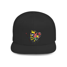 Load image into Gallery viewer, Bee King Flat Bill Snapback Hat - Trendy Adjustable Cap for Stylish Looks
