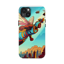 Load image into Gallery viewer, Superhero Bee Guardian Phone Case - Tough &amp; Stylish Design
