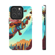 Load image into Gallery viewer, Superhero Bee Guardian Phone Case - Tough &amp; Stylish Design
