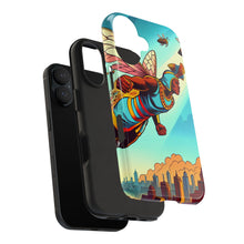 Load image into Gallery viewer, Superhero Bee Guardian Phone Case - Tough &amp; Stylish Design
