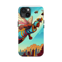 Load image into Gallery viewer, Superhero Bee Guardian Phone Case - Tough &amp; Stylish Design
