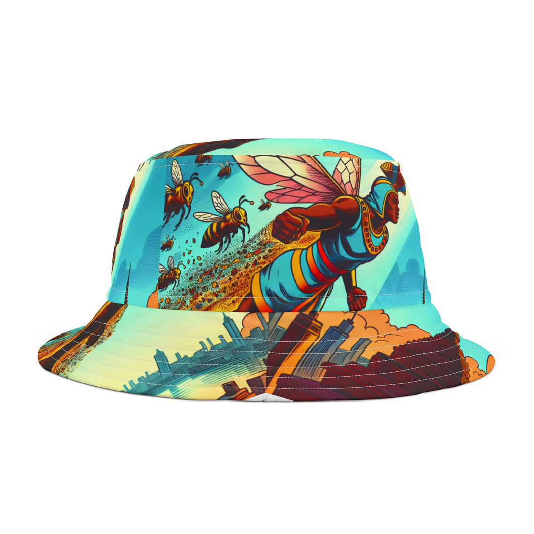 Bucket Hat - Urban City Skyline NUBEIN Character Design