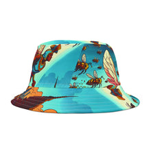 Load image into Gallery viewer, Bucket Hat - Urban City Skyline NUBEIN Character Design
