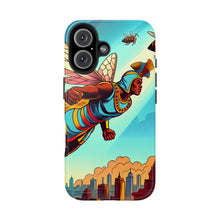 Load image into Gallery viewer, Superhero Bee Guardian Phone Case - Tough &amp; Stylish Design
