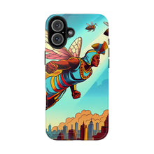 Load image into Gallery viewer, Superhero Bee Guardian Phone Case - Tough &amp; Stylish Design
