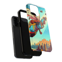 Load image into Gallery viewer, Superhero Bee Guardian Phone Case - Tough &amp; Stylish Design
