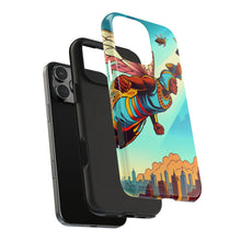 Load image into Gallery viewer, Superhero Bee Guardian Phone Case - Tough &amp; Stylish Design
