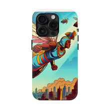 Load image into Gallery viewer, Superhero Bee Guardian Phone Case - Tough &amp; Stylish Design
